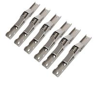 YIDELAI Lot de 6 charnières pliables cachées à 90 degrés pour connecter des armoires, des armoires, etc. Style Euro, Matériau: Acier allié, Finition: Plaqué, Couleur: Noir