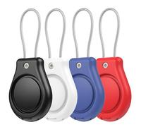 YiDiatnSy Lot de 4 Supports de Porte-clés étanches AirTag Lock Case Porte-clés Porte-clés pour clés Compatible avec Apple AirTags
