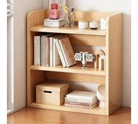 Yidlkecqey Étagère de Rangement d’Angle pour Bureau, Organiseur de Table Multifonction pour Livres, cosmétiques et Tasses(Oak Color,50x20x65cm/19.7x7.8x25.6in)