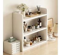 Yidlkecqey Étagère de Rangement d’Angle pour Bureau, Organiseur de Table Multifonction pour Livres, cosmétiques et Tasses(White,40x20x65cm/15.7x7.8x25.6in)