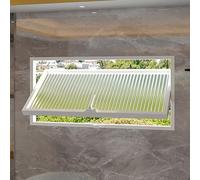 Yidlkecqey Fenêtre pivotante en Alliage d'aluminium, fenêtre à Pivot Central rotative à 360°, Design Anti-Regard avec Fonctions de Ventilation et d’apport de lumière(White B,60x35cm/23.6x13.8in)