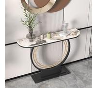 Yidlkecqey Meuble de séparation de Couloir Contre Le Mur, Table de Porche de Couloir, Table d'appoint de Console Moderne, Meuble de Porche, Cadre en Fer forgé(P,80x30x80cm/31.5x11.8x31.5in)