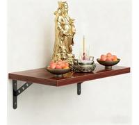 Yidlkecqey Petite étagère pour Bouddha, Niche Murale Chinoise personnelle pour Bouddha, Table de méditation, Support Mural pour Statue de Bouddha, autel Bouddhiste en Bois(40x50cm/15.7x19.7in)