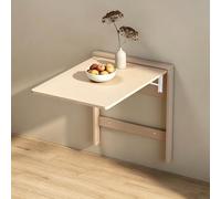 Yidlkecqey Table à Manger Murale Pliante Gain de Place, Bureau Flottant Robuste pour Petits espaces, Cuisine, buanderie et Bureau d'étude (Chaise Non Incluse)(Cloud Gray)