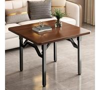 Yidlkecqey Table à Manger Pliante, Table de Cuisine carrée Portable pour Petits espaces, Table Pliante Peu encombrante de Type Table, Table Rabattable(Black Walnut,80x80x72cm/31.5x31.5x28.3in)