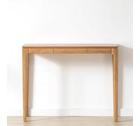 Yidlkecqey Table Console rectangulaire en Bois de Noyer à 4 Pieds,Armoire Murale décorative en Bois de Cerisier Nordique(White Oak,90x35x80cm/35.4x13.8x31.5in)