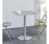 Yidlkecqey Table d’appoint Ronde contemporaine en métal, Table d’Accent pour la Maison, Table d’appoint pour collations, Table de Salle à Manger, Table d’appoint(Square,60cm/23.6in)