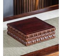 Yidlkecqey Table de méditation, niches bouddhistes pour usage domestique, petites niches bouddhistes, table de prière en bambou avec encens et niche bouddhiste(25x25x8cm/9.8x9.8x3in)