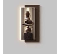 Yidlkecqey Tableau Lumineux LED Mural, décoration Luxueuse à intensité Variable pour entrée, Lampe Suspendue Haut de Gamme pour Hall d'entrée/Couloir(Style D,80x160cm/31.5x63in)