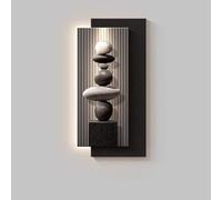 Yidlkecqey Tableau Lumineux LED Mural, décoration Luxueuse à intensité Variable pour entrée, Lampe Suspendue Haut de Gamme pour Hall d'entrée/Couloir(Style C,70x140cm/27.5x55in)