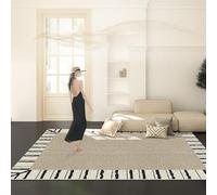 Yidlkecqey Tapis Chauffant Électrique en Graphène, Tapis de Sol Chauffant à Rayonnement Infrarouge, Tapis Chauffant avec Température et Minuterie Réglables(B,160x240cm/63x94.5in)