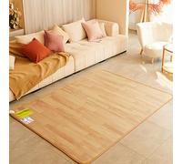 Yidlkecqey Tapis Chauffant Électrique en Graphène, Tapis de Sol Chauffant Imperméable à 4 Niveaux de Réglage, Chauffage de Plancher Infrarouge pour Salon, Bureau et Yoga(B,50x200cm/19.7x78.7in)