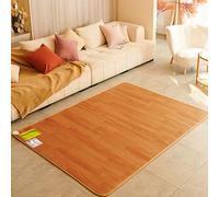 Yidlkecqey Tapis Chauffant Électrique en Graphène, Tapis de Sol Chauffant Imperméable à 4 Niveaux de Réglage, Chauffage de Plancher Infrarouge pour Salon, Bureau et Yoga(C,150x250cm/59x98.4in)