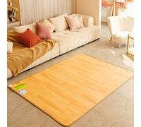 Yidlkecqey Tapis Chauffant Électrique en Graphène, Tapis de Sol Chauffant Imperméable à 4 Niveaux de Réglage, Chauffage de Plancher Infrarouge pour Salon, Bureau et Yoga(A,50x200cm/19.7x78.7in)