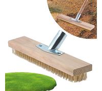 YIDM Balai Métallique 30cm en Acier de Qualité pour Enlever la Mousse du Jardin, Mauvaises Herbes et Taches Tenaces - Ensemble en Métal