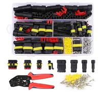 YIDM Imperméable à l'eau Connecteurs: 352Pcs Voiture Étanche Connecteur Électrique + Pince à Sertir,Connecteurs Étanches pour Voiture à 1/2/3/4/5/6 Broches,Imperméable à l'eau pour Bateaux Camion Moto