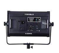 Yidoblo A-2200IIX 70W Réglable Bi-couleur CRI 96+ LCD Display Studio Soft Video Light Panel 3200K-5500K Kit d'éclairage continu: DMX, lumières avec portes de grange, télécommande