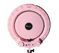 Yidoblo QS-280II BRH Kit d'éclairage LED bicolore, 25,4 cm 28 W pour appareil photo, smartphone, selfie, Youtube, photo avec support trépied, sac de transport, miroir, support pour photo Rose