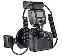 Yidoblo YN-24EX Flash annulaire macro Speedlite avec 2 têtes de flash, 4 bagues d'adaptation, compatible avec Canon, avec chiffon en microfibre