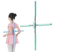 Yidoo Correcteur de Posture pour Femme, bâtons Yoga rétractables Outil d'étirement Correction du Dos à Bosse Exercice corporel Épaule Bâton Ouvert, Blue, One Size