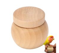 Yidueace Bocal à Nourriture pour Oiseaux,Boîte de Nourrissage en Bois - Pot pour Dressage des Oiseaux et Nourrissage,pour Enthousiastes Hommes et Femmes Colibri Intérieur et Extérieur Maison