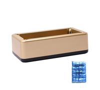 Yidueace Mise À Niveau Automatique de Couvre-Chaussures, Couvre-chaussure Distributeur Automatique de Couvre-Chaussures avec 100 Pieces, Couvre-chaussures Antidérapants avec Boucle en T, Couvre(Or)