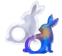 Yidueace Moule,Modèle de Pot de Fleurs Design Lapin,Forme en Silicone Souple pour Bouturage et Résine - pour Décoration de Pâques, Mariage, Jardin, DIY et