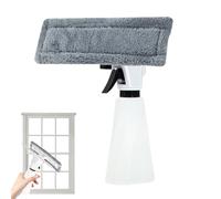 Yidueace Raclette en microfibre avec flacon pulvérisateur, appareil de nettoyage pour miroirs, portes, vitres de voiture, surfaces en verre