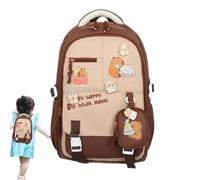 Yidueace Sac À Dos Capybara Dessin Animé,Sac à Dos de Voyage Mignon Design Enfant pour Filles - Léger Fournitures Scolaires École pour Sortie Voyage Excursion