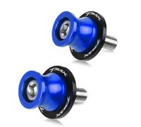 YIEBA 2 pièces Support de Bras Oscillant, Supports de Cliquets de Bras Oscillant M6 pour T MAX TMAX 500 530 T-MAX 530 DX SX 2004-2019 Bobines de Bras Oscillant Curseur pour Moto (Bleu)