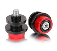 YIEBA M10 * 1.25 Curseurs de Bras Oscillant de Moto, Curseurs de Bobine de Bras Oscillant de Support Arrière pour Yamaha FZR 1000 1991-1995 ER-6N,ER-6F 2006-2016 (Rouge)