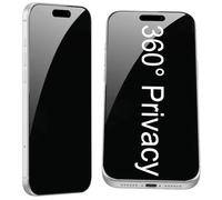 YIEDBCX Lot de 2 films de protection d'écran en verre trempé anti-espion pour iPhone 17 Pro Max - 17,5 cm