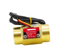 YIeDGvb Débitmètre, Capteur de débit d'eau à Effet Hall YF-B9 DN20 G3/4, intérieur en Soie, Deux extrémités