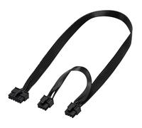 YieJoya Câble PCIE pour Be Quiet, PSU 12 broches mâle vers Dual PCIe 8 broches (6+2) mâle Alimentation pour alimentation be quiet Power Supply