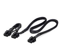 YieJoya Câble PCIE pour Corsair, PSU 8 broches mâle vers double PCIe 8 broches (6 + 2) mâle câble d'alimentation pour alimentation modulaire Corsair série RM/HX/CX-M