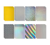 Yiemi Holographic Card Paper, 40 feuilles de cartouche couleur 8 couleurs, papier miroir arc - en - ciel brillant A4 pour l'artisanat en papier, l'art et la fabrication de cartes de bricolage