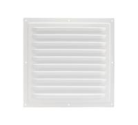 YIEMI Housse de grille d'aération rectangulaire plate avec moustiquaire - 150 x 150 mm - Blanc