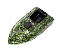 YIEMJS Appât télécommandé - 500 m - 1,5 kg - Charge de 1,5 kg - Double moteur - Navigateur LED - Pour la pêche de nuit, les lacs, les rivières et les mers
