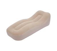 YIEMJS Canapé gonflable, 180 x 75 x 55 cm, kaki, avec pompe électrique (40 W), capacité de charge de 150 kg, PVC imperméable avec flocage, kit de réparation et sac, pour l'intérieur et l'extérieur