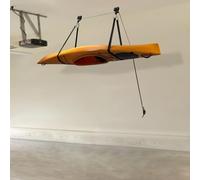 YIEMJS Kit de traction de kayak - Système de poulie au-dessus de la tête avec support de kayak de 56,7 kg, capacité pour kayaks, canoës, vélos ou échelles (2 pièces) - Sangles réglables