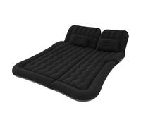 YIEMJS Matelas gonflable de voiture SUV 170 x 120 cm - Amovible - Portable - Matelas double face épais avec 2 coussins - Pompe à air - Idéal pour le camping, les voyages, la plage, l'extérieur (noir)