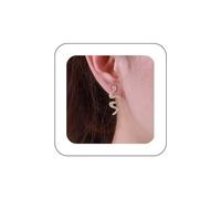 Yienate Boucle D'oreille Pendante Serpent Or - Punk Gothique Vintage Animal Cobra Pour Femmes