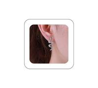 Yienate Boucle D'oreille Punk Serpent Boucle D'oreille Argent Serpent Boucle D'oreille Vintage Serpent Pendante Boucle D'oreille Gothique Animal Cobra Boucles D'oreilles Pour Femmes Filles