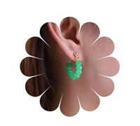 Yienate Boucles D'oreilles Émeraude Percées D'or Boucles D'oreilles Pierres Vertes Boucles D'oreilles Baroques Boucles D'oreilles Pendantes Mariage Bal Boucles D'oreilles Opales Bijoux Pour Femmes