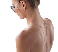 Yienate - Chaîne de lunettes de style bohémien avec pendentif en alliage - Antidérapante - Accessoire tendance pour lunettes de soleil - pour femmes et filles (doré)