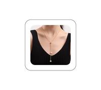 Yienate Collier De Perles Tassel Or Serpent Chaîne En Os Deux Brins Collier Perles Pendentif De Mariée Collier De Déclaration Y Collier Lariat Long Collier Coulissant Collier Bolo Bijoux Pour Femmes