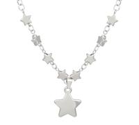 Yienate Collier Étoile Gothique Collier Ras Du Cou Vintage Argent Grand Pendentif Étoile Collier Étoile Déclaration Chaîne Punk 3d Collier Étoile Charme Bijoux Pour Femmes Et Filles