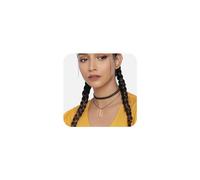 Yienate Collier Ras Du Cou Gothique En Velours Noir Collier Vintage Superposé Avec Pendentif En Forme De Barre D'or Collier Punk Tattoo En Cuir Collier Court Collier Rock En Daim Bijoux Pour Femmes