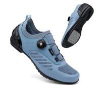 YIENHUI Chaussures De Cyclisme pour Hommes Et Femmes - Chaussures De Vélo Respirantes avec Semelle en Caoutchouc Antidérapante Baskets Entraînement Intérieur/extérieur-Blue||Numeric_40