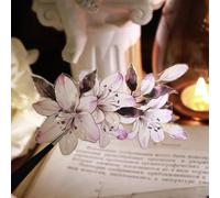YiEr Vol13 Lily Language, Floral Shell Light PET Tape Stickers, Design original, pour fournitures de scrapbooking, scrapbooking, fournitures de journal indésirable